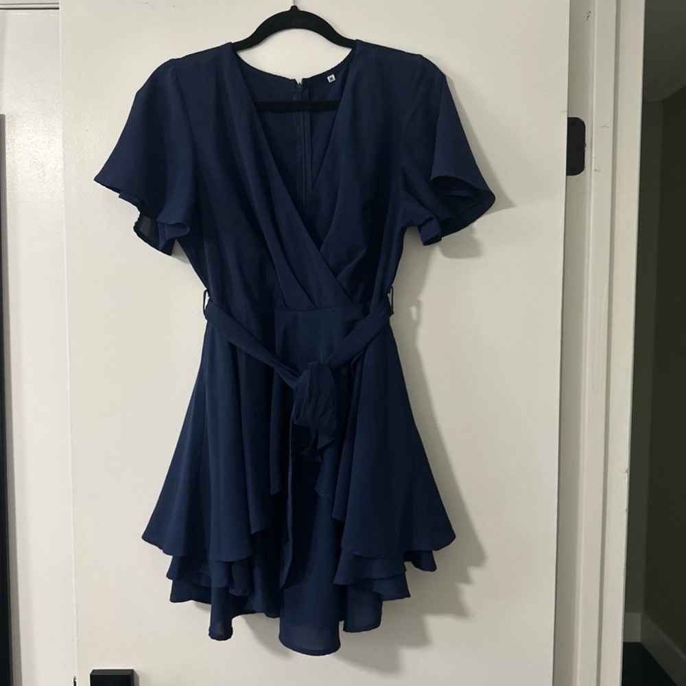 Amazon Deep Blue Midi Dress